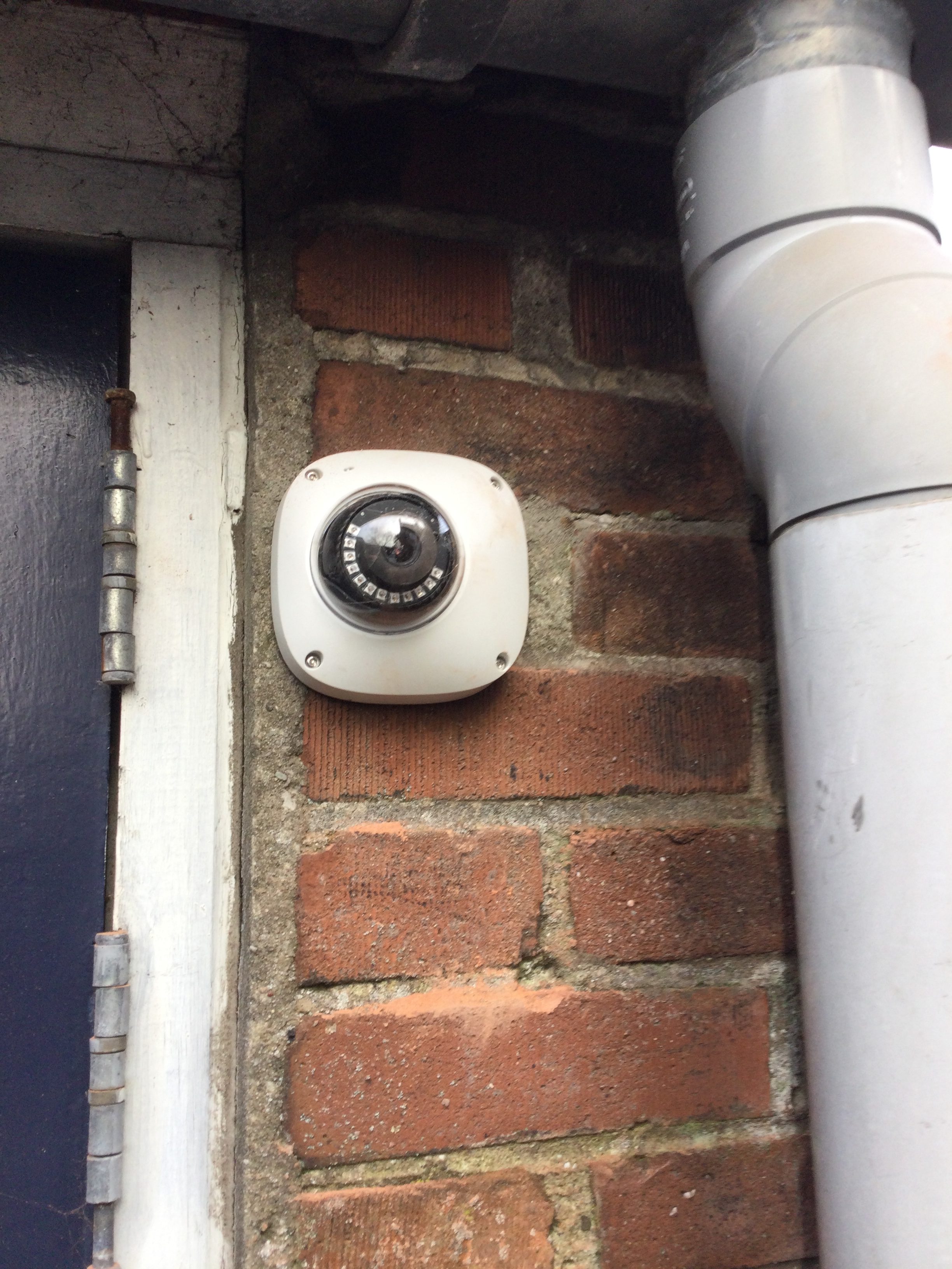 Installation of security camera and lights